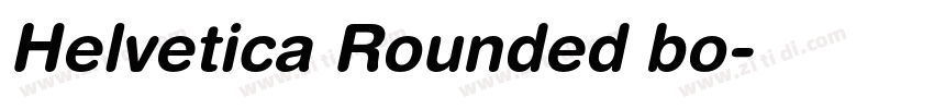 Helvetica Rounded bo字体转换
